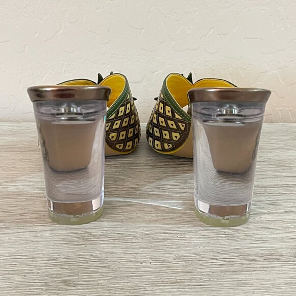 Katy Perry Sandals Heels 6 The Coolada Pineapple Clear Heels Slides Tropical - Picture 4 of 10